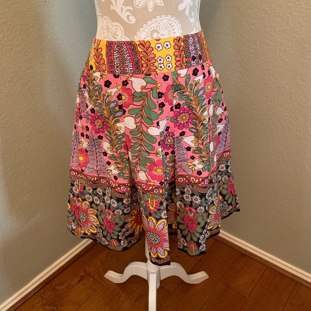 Cabi Floral A-Skirt Size 8